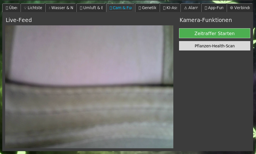 Screenshot Zeitraffer-Funktion